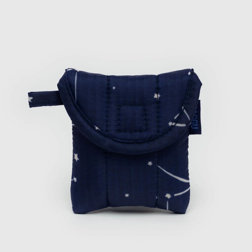 NWT Baggu Puffy Earbuds Case - Constellation Midnight